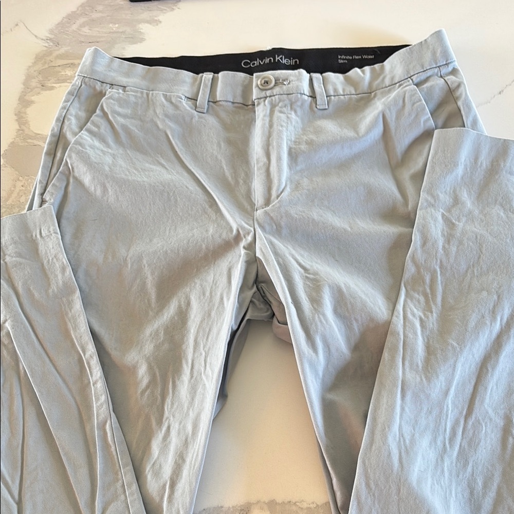Calvin Klein blue Chinos with Modern Fit